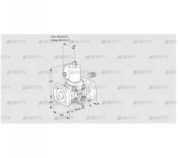 VAS350F/NWSL (88006877) Газовый клапан Kromschroder