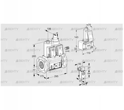 VCS665F05NLWR3E/PP3P/PPZ- (88203675) Сдвоенный газовый клапан Kromschroder