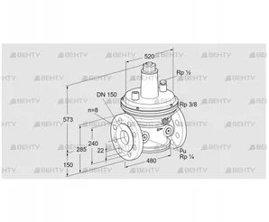 VGBF 150F10-3Z (86053211) Регулятор давления Kromschroder