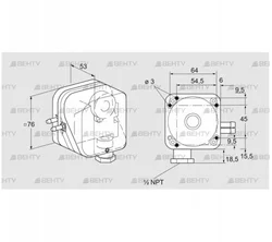 DL 50KT-2N (84444840) Датчик-реле давления воздуха Kromschroder