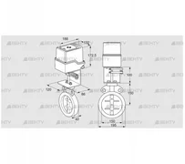 IDR150Z03D100AS/50-30W20E (88303700) Дроссельная заслонка Kromschroder