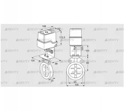 IDR65Z03D100AU/50-15W15E (88303214) Дроссельная заслонка Kromschroder