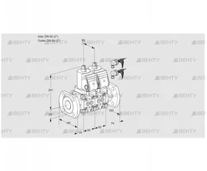 VCS3E50F/50F05NNWGR8/PPPP/PPPP (88100918) Сдвоенный газовый клапан Kromschroder