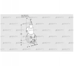 VAS3T50N/LKGL (88015083) Газовый клапан Kromschroder