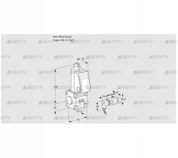 VAS1T-0/10N/NQ (88013561) Газовый клапан Kromschroder