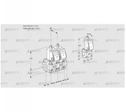 VCS2E40R/40R05NNWR/PPPP/PPBS (88102873) Сдвоенный газовый клапан Kromschroder