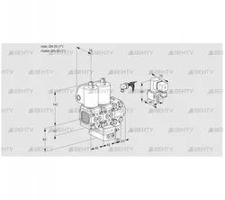 VCG1E25R/25R05FNGEVWL/PPBY/PPMM (88106021) Клапан с регулятором соотношения Kromschroder