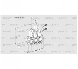 VCS1E15R/15R05NLVWR6/PPPP/PPPP (88104731) Сдвоенный газовый клапан Kromschroder