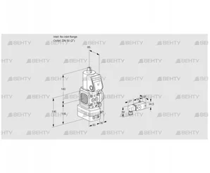 VAD3-/50R/NW-25A (88033793) Газовый клапан с регулятором давления Kromschroder