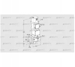 VK 80F10W6XA43D (85311114) Газовый клапан с приводом Kromschroder