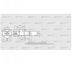 BIC 100HB-600/635-(37)EB (84199166) Газовая горелка Kromschroder