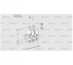 VCS1E20R/20R05NNPR3/PPPP/PPPP (88102999) Сдвоенный газовый клапан Kromschroder