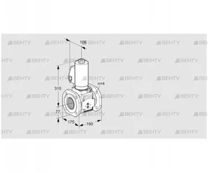 VAS6T65A05NKSLB/PP/PP (88206806) Газовый клапан Kromschroder