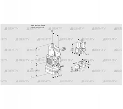 VAG1-/15R/NWBE (88032607) Газовый клапан с регулятором соотношения Kromschroder