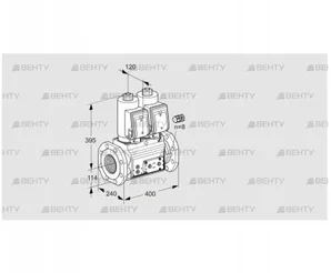 VCS9125F05NNASR3E/PPPP/PPPP (88205073) Сдвоенный газовый клапан Kromschroder