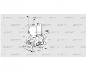 VCS9125F05NNASL3E/PPEP/PPPP (88203431) Сдвоенный газовый клапан Kromschroder