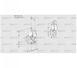 VAS1T15N/15N05NQR/PP/BS (88105604) Газовый клапан Kromschroder