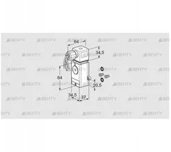 DG 60VCT1-6W /B (75457733) Датчик-реле давления газа Kromschroder