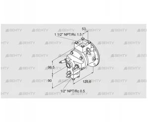 TJ28.0025-A1DMATNA9D2FSB0 (85401176) Газовая горелка Kromschroder