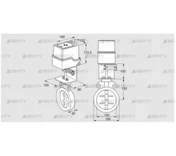 IDR150Z03D100AS/50-60W30E (88303149) Дроссельная заслонка Kromschroder