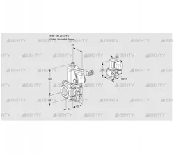 VAS120/-R/NW (88012834) Газовый клапан Kromschroder