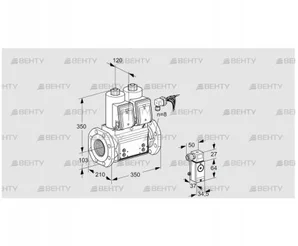 VCS8100F05NNWRB/P3PP/MMMM (88204630) Сдвоенный газовый клапан Kromschroder