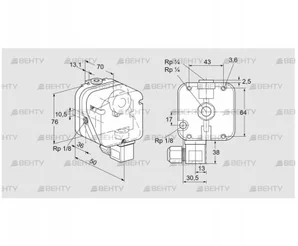 DG 500UG-9K2 (84447042) Датчик-реле давления газа Kromschroder