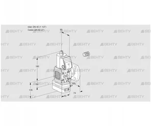 VAG3E40R/50F05FGEWR/PP/PP (88106212) Газовый клапан с регулятором соотношения Kromschroder