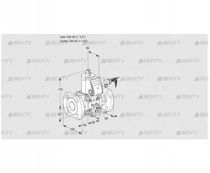 VAS240F/NW (88005824) Газовый клапан Kromschroder