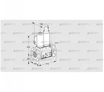 VCS7T80A05NLQSLE/PPPP/PPPP (88204475) Сдвоенный газовый клапан Kromschroder