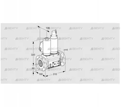 VCS7T80A05NLQSLE/PPPP/PPPP (88204475) Сдвоенный газовый клапан Kromschroder