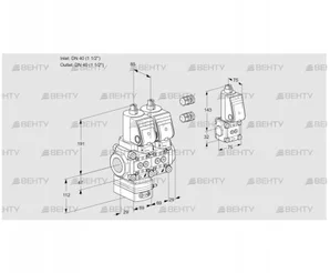 VCD2E40R/40R05D-100NWSR3/PPPP/PPBS (88100320) Регулятор давления Kromschroder