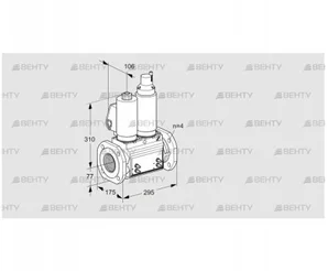 VCS6T65A05NLQSLB/MMMM/MMMM (88204166) Сдвоенный газовый клапан Kromschroder