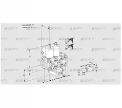 VCG1E25R/25R05NGEVWL6/PP3-/2--3 (88102948) Клапан с регулятором соотношения Kromschroder