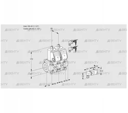 VCS2E40R/40R05NNKR6/2-PP/PPPP (88100916) Сдвоенный газовый клапан Kromschroder