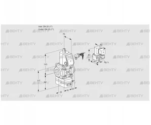 VAD125R/NW-100A (88003644) Газовый клапан с регулятором давления Kromschroder