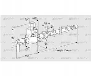 ZMI 25TB150N (84234015) Пилотная горелка Kromschroder