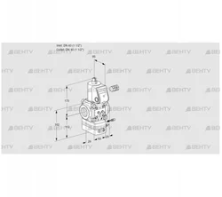 VAG240R/NQAE (88029937) Газовый клапан с регулятором соотношения Kromschroder