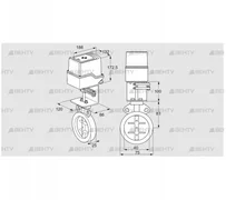 IDR40Z03D450AU/50-60W30TR10 (88303225) Дроссельная заслонка Kromschroder