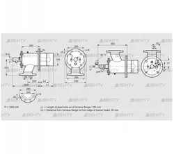 ZIO 200HBL-100/35-(23)D (84277064) Газовая горелка Kromschroder