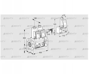 VCS9125F05NNARE/PPPP/PPZ- (88203372) Сдвоенный газовый клапан Kromschroder