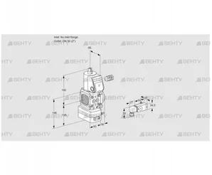 VAG3-/50R/NKAN (88014509) Газовый клапан с регулятором соотношения Kromschroder