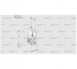 VAS1T25N/25N05FNQGR/PP/PP (88100796) Газовый клапан Kromschroder