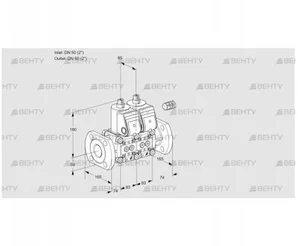 VCS3E50F/50F05NNWR/PPPP/PPPP (88105716) Сдвоенный газовый клапан Kromschroder