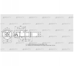 BIC 50HB-0/135-(37)D (84030114) Газовая горелка Kromschroder