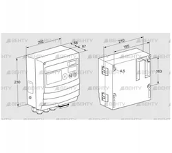 BCU480W3P6C1D0000K1E1-/LM400WF3O0E1- (88680111) Блок управления горением Kromschroder