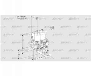 VCG3E50R/50R05NGEWL3/PPPP/PPPP (88103557) Клапан с регулятором соотношения Kromschroder