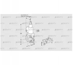 VAS350/-R/LWSL (88015385) Газовый клапан Kromschroder