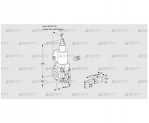 VAS350/-R/LWSL (88015385) Газовый клапан Kromschroder