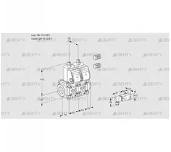 VCS1E10R/10R05NNWR3/PP-3/2-PP (88103319) Сдвоенный газовый клапан Kromschroder